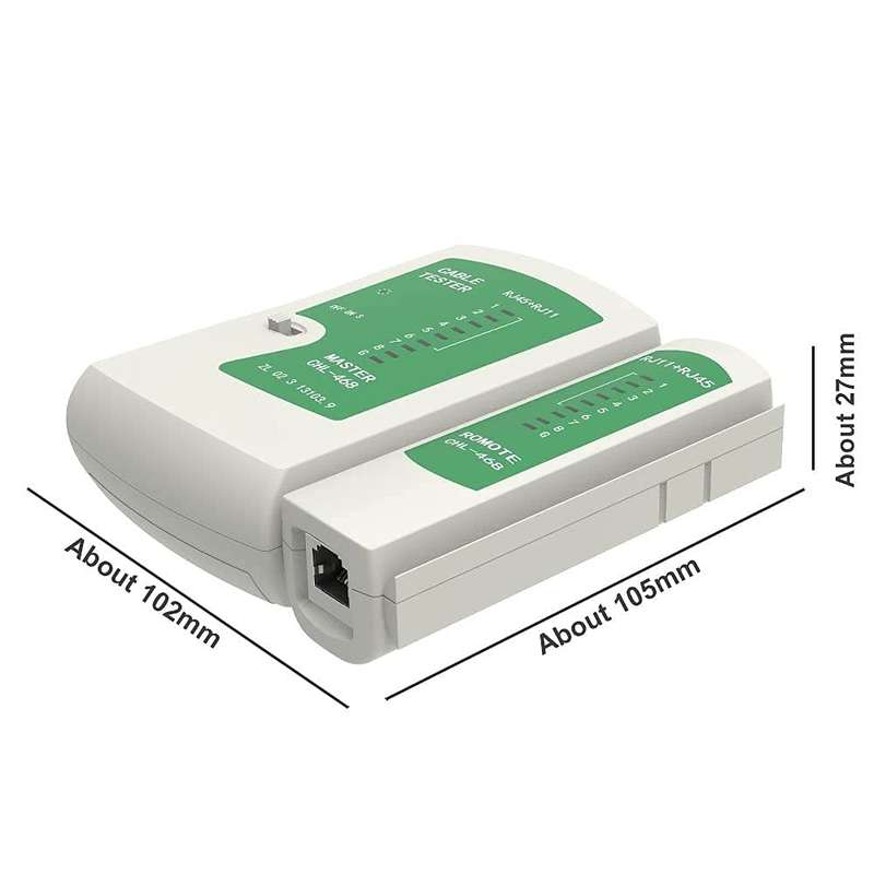 Network Cable Tester Dual Use Battery Operated RJ45 and RJ11
