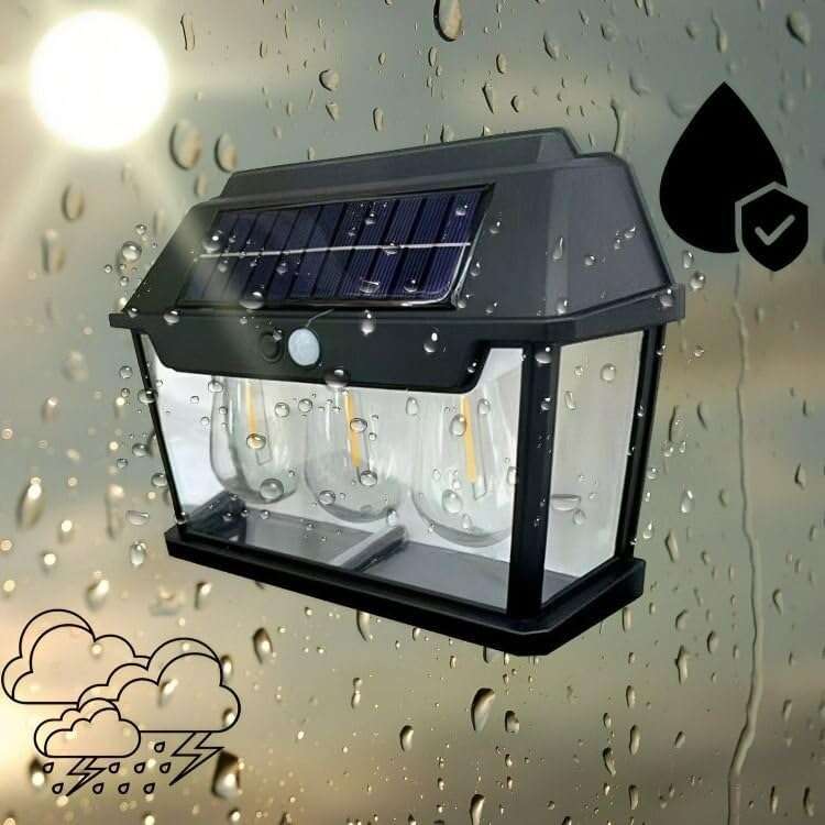 HUMAN BODY INDUCTION + LIGHT OPERATED SOLAR SENSOR LIGHT - SET OF 2