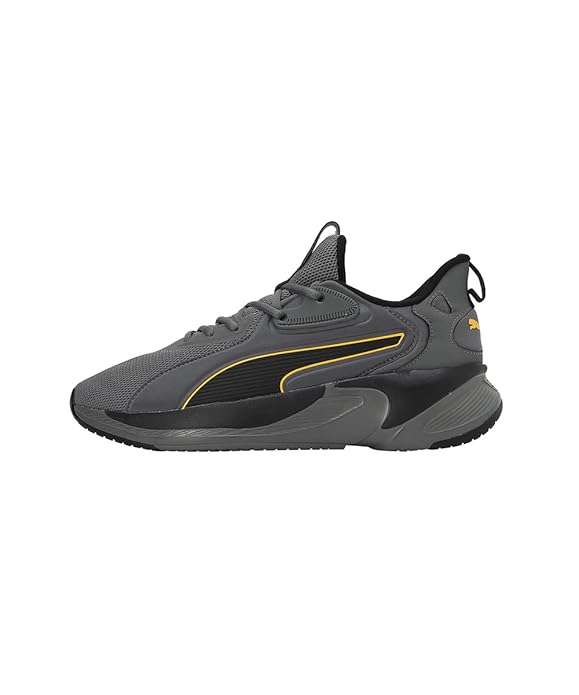 PUMA SOFTRIDE PREMIER CASTLE ROCK GREY BLACK ORANGE RUNNING SHOE