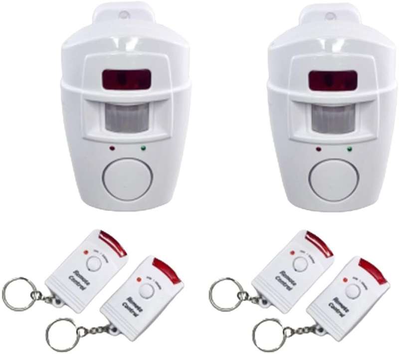 WER INFRARED WIRELESS MOTION DETECTION ALARM FOR HOME SAFETY AND STORAGE CENTER - SET OF 2