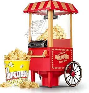 Popcorn Machine Big Vintage Collection and Electric Popcorn Maker Making Machine, Instant Popcorn Ma