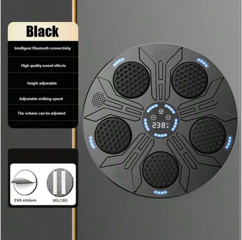 Wall-Mounted Electric Music Boxing Punch Machine With Gloves For Adults