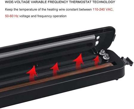 Vacuum Sealer Machine  Food Preservation Storage Saver with 10 Free Bags  Compact and Easy to Use