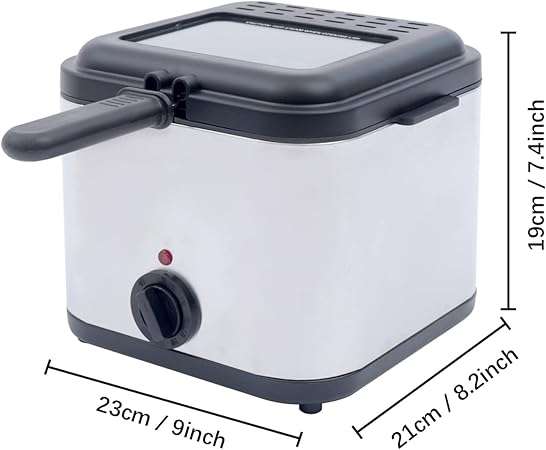 ELECTRIC DEEP FRYER WITH STAINLESS STEEL BASKET