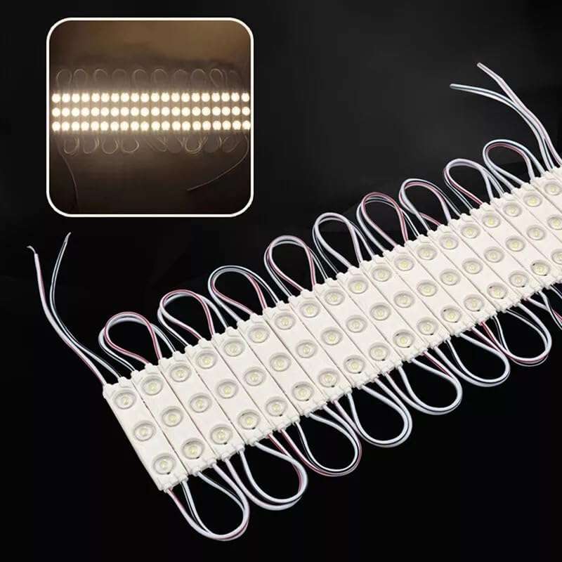 20×1W SIGN LED DC 12V 3 SMD MODULE WATERPROOF SUPER BRIGHT - WARM WHITE