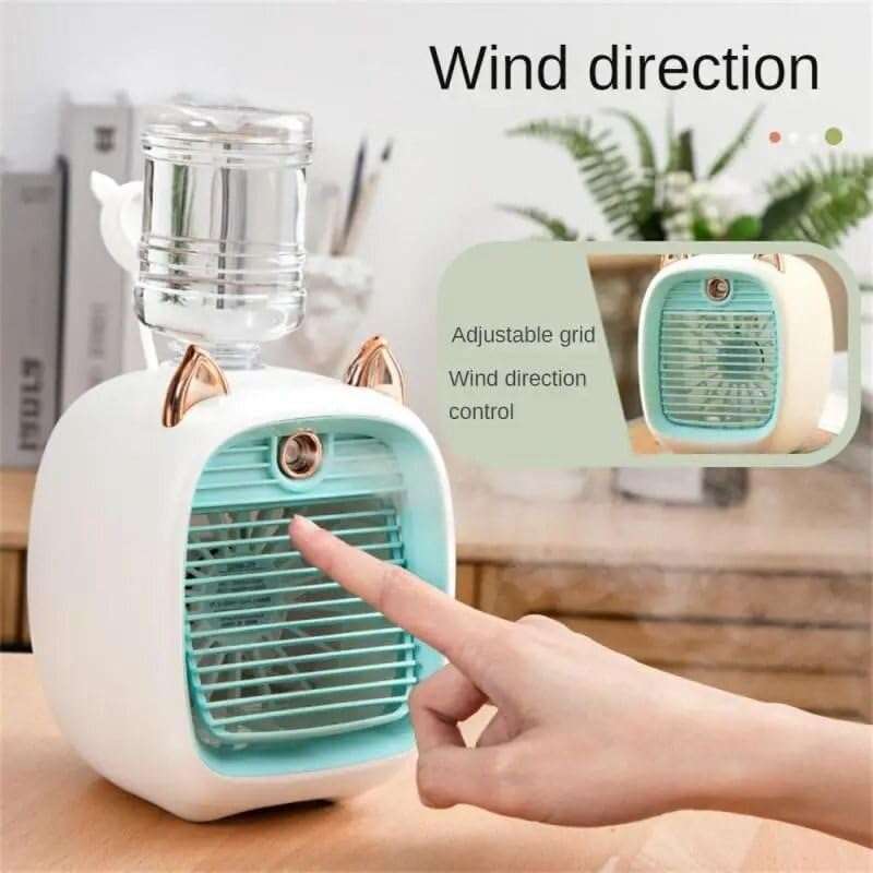 SPRAY COOLING MISTING FAN (BLUE)
