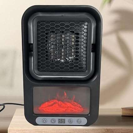 Electric Fan Heater 110V/220V Desktop Heating Machine with Remote Control 2 Speed for Office Room I