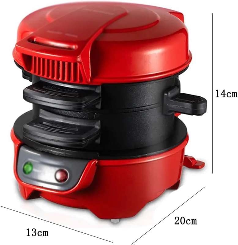 Breakfast Sandwich Maker, Burger Maker Machine with Removable As-Sembly, Muffin Maker Machine with I