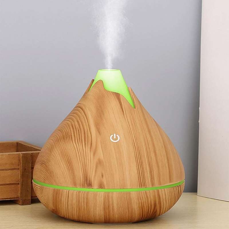 350ml Xiaoxushan LED humidifier - JSQ04 (LIGHT BROWN)