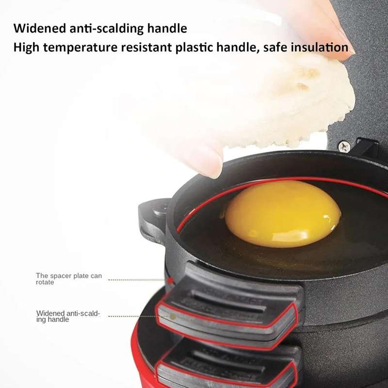Breakfast Sandwich Maker, Burger Maker Machine with Removable As-Sembly, Muffin Maker Machine with I