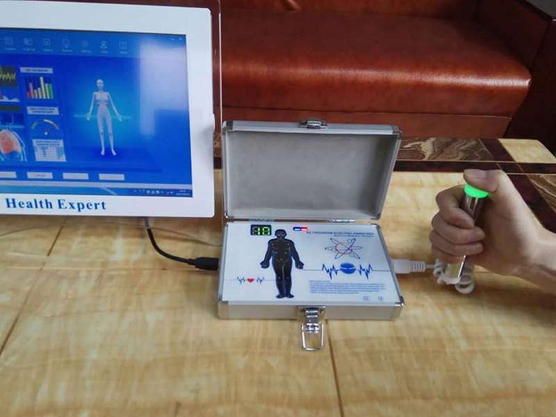 Organism Analyzer Electric Quantum Analysis Magnetic Closure, Small, Blue Open Box