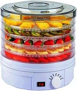 5 Tablet Food Dehydrator Professional Multi-Layer Electric Food Preserving Machine, Meat or Beef Jer