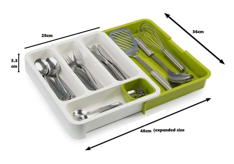 Expandable multipurpose cutlery organizer
