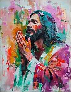 Paint by Number DIY Kit, 50x40cm - Jesus' Prayer