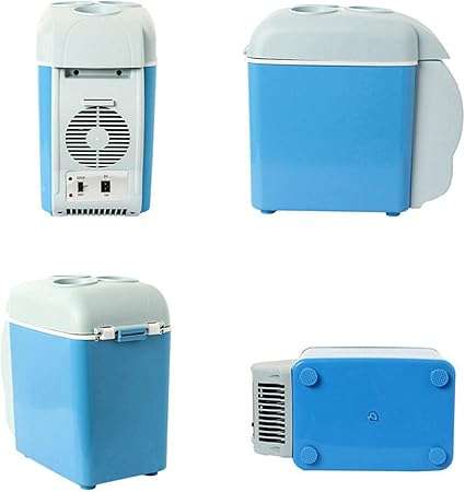 car Cool Box: 7.5L, 12V Thermoelectric Car Heating and Cooling Box and Drink Holder,7.5L-12V