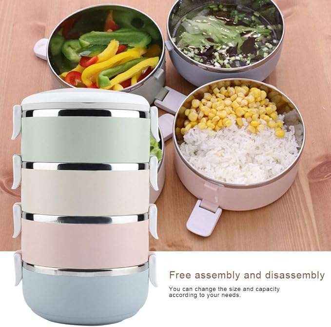 4 Layer Stainless Steel Lunch Box