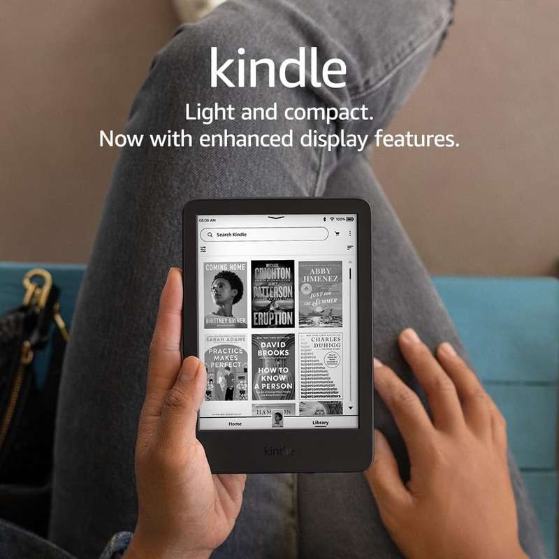 Amazon Kindle 2024 Bundle (Matcha 6" Kindle Gen 11 + CAWA Clear Cover) -NO ADS-