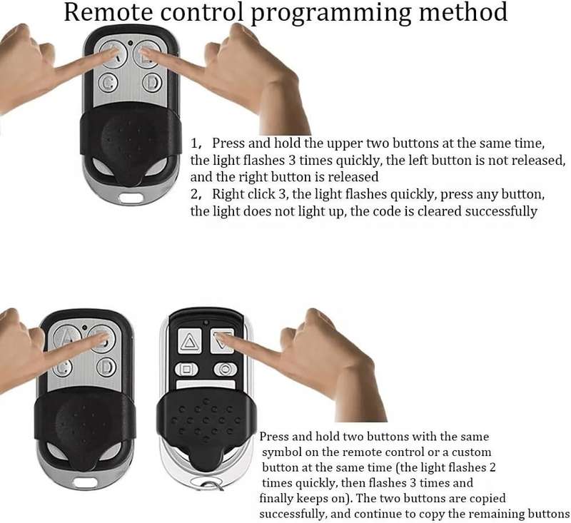 AOWEIXUN ORVESION UNIVERSAL FIXED CODE REMOTE CONTROL - SET OF 4