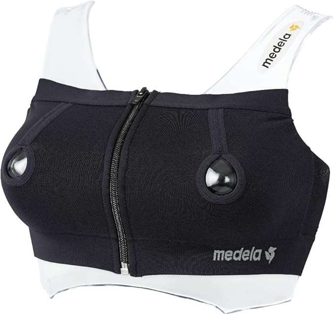 Medela Women`s Easy Expression Hands-Free Pumping Bustier Non-Wired (Pack of 1)