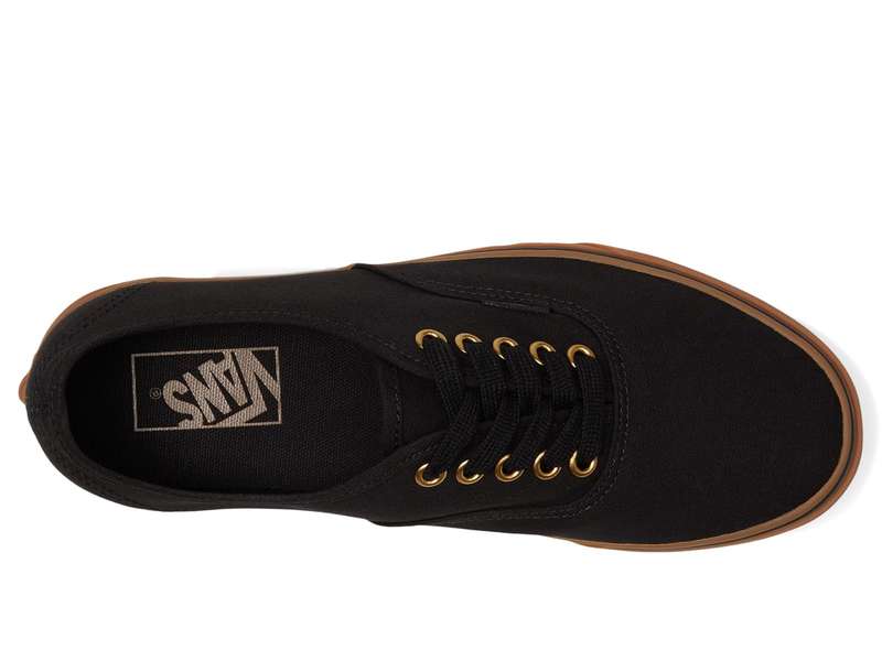 VANS AUTHENTIC BLACK RUBBER SNEAKERS