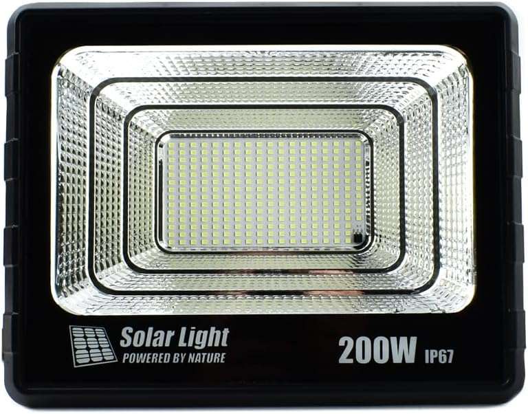200W Outdoor Solar Flood Light with Remote Control - 200-H