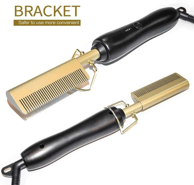 Electric Hot Ceramic Hair Straightener with 3 Heating Adjustable Levels