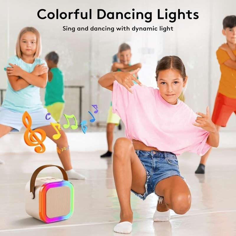 COLORFUL KARAOKE PORTABLE RGB MINI SPEAKER