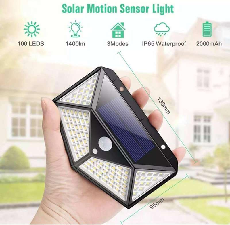 100 LED Solar Interaction Wall Lamp