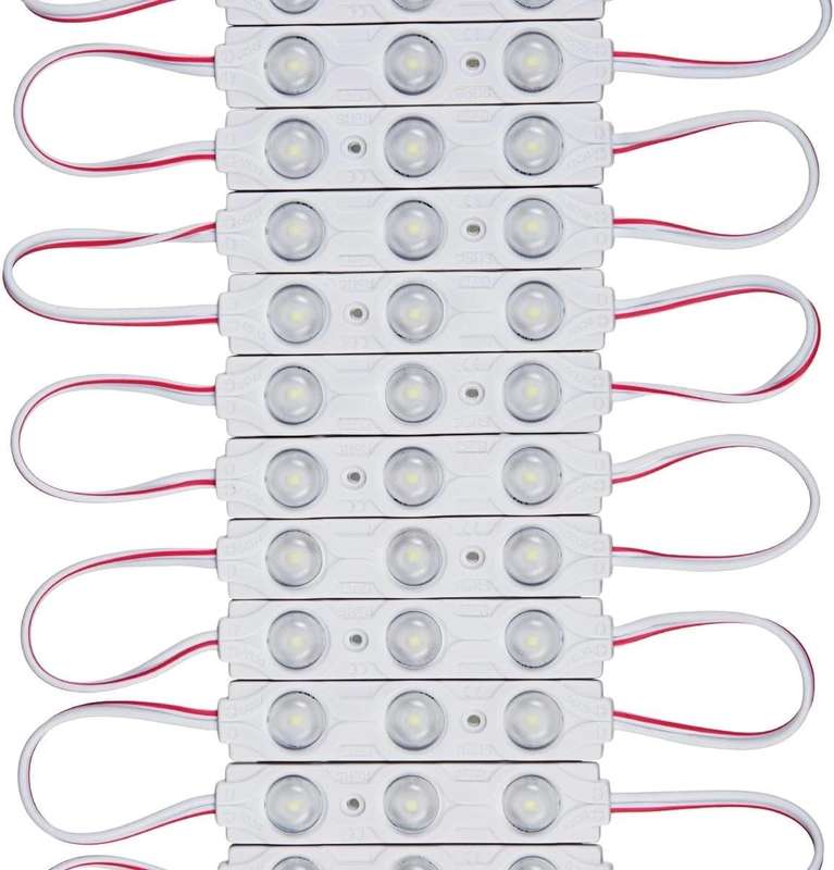 20×1W SIGN LED DC 12V 3 SMD MODULE WATERPROOF SUPER BRIGHT - WARM WHITE
