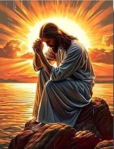 Paint by Number DIY Kit, 50x40cm - Prayer at Sunrise