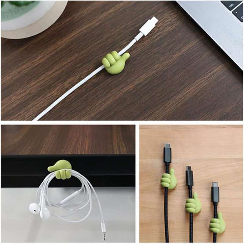 10PCS Cable Clips, Thumb Cord Organizer Adhesive Cord Organizer Multifunctional Cable Management Fun