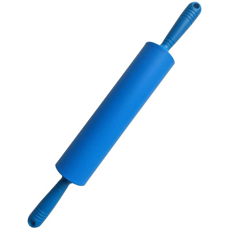 KT32176 Rolling Pin 46Cm (L) 21Cm (D) Silicone Roller Wood, Silicone Rolling Pin Kitchen Tool Set