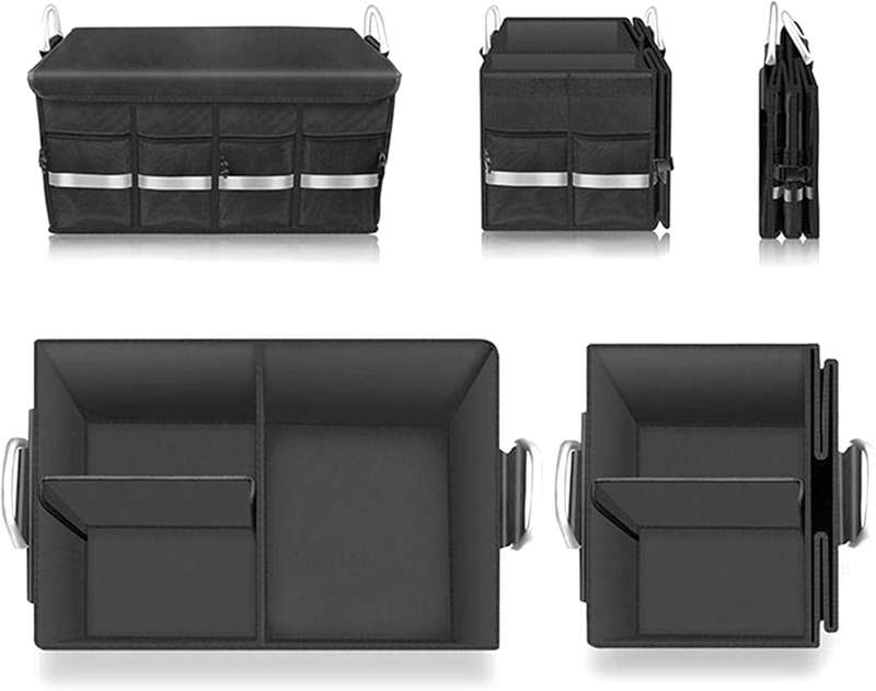 New Car Storage Box Folding Storage Box On Board Storage Box Car Boot Storage Artifact 23/60cm Blac