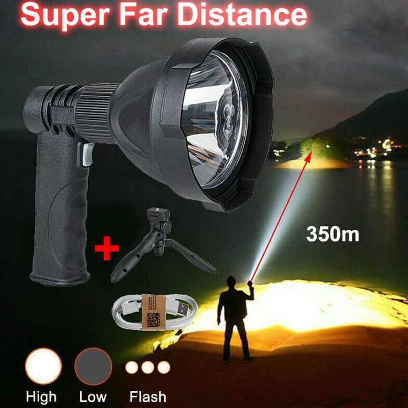 Toby's Super Bright XML-L2 12W 1200LM LED Handheld Hunting Spotlight Waterproof Rechargeable LED Fl