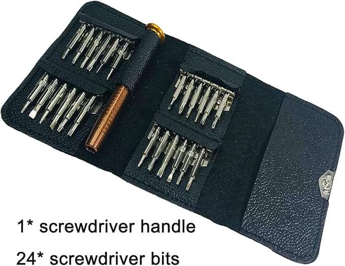 25 in 1 Screwdriver Set Precision Repair Tool Kit Screw Driver for Mobile PC Camera Watch + Case