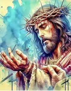 Paint by numbers - Jesus is our Saviour - 40x50cm