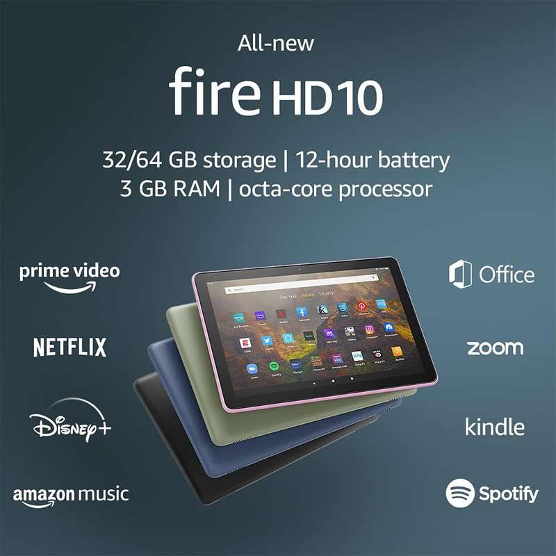 Amazon Kindle Fire HD 10 Tablet Bundle