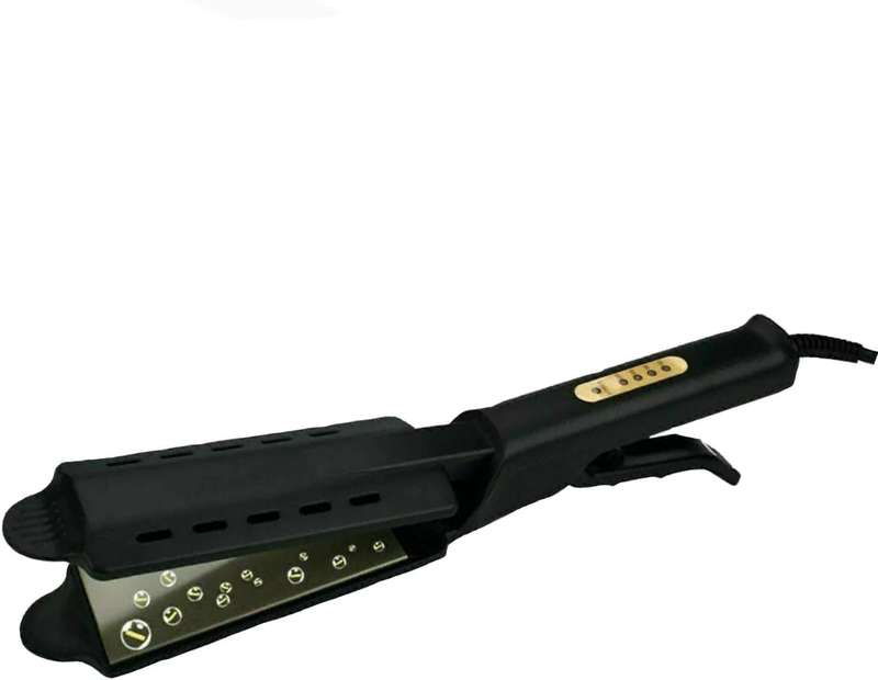 Steam Hair Straightener, Professional 4 Gear Ceramic Tourmaline Ionic Flat Iron Straightens,Dry Wet