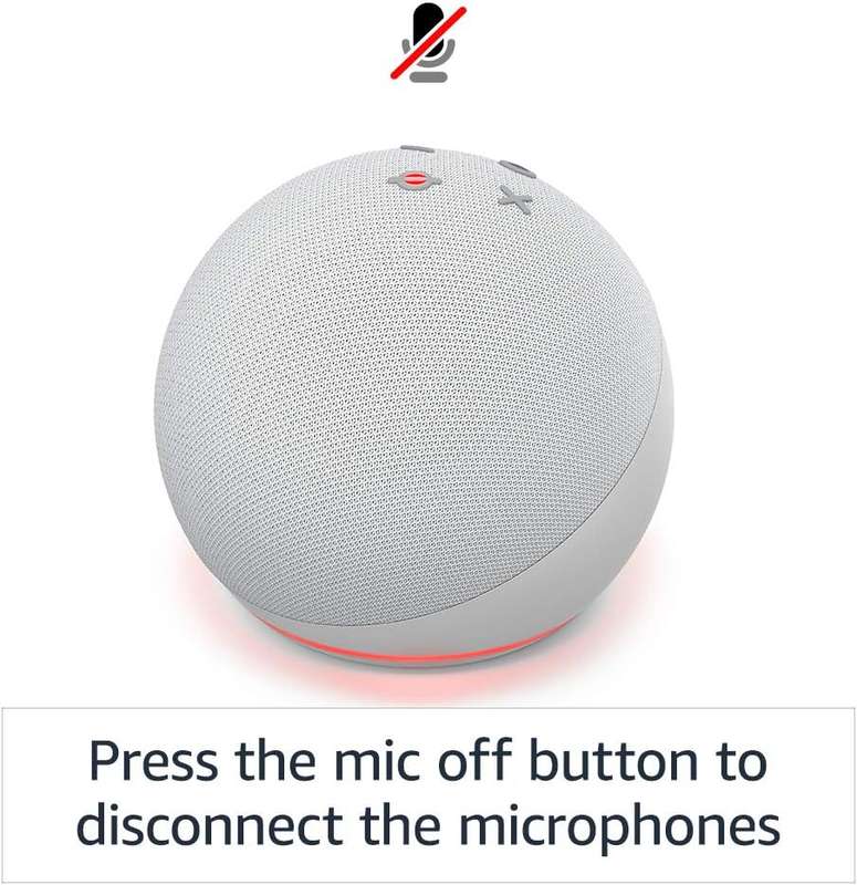 Amazon Echo Dot (4th Gen) Smart Speaker, Sleek Design, Full Sound, Bluetooth, and Alexa, Charcoal