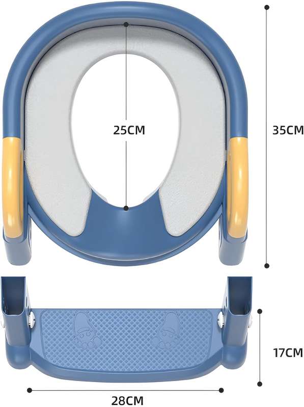 Toilet Trainer for Children with Ladder - Comfortable and Secure Adaptor for Potty Training