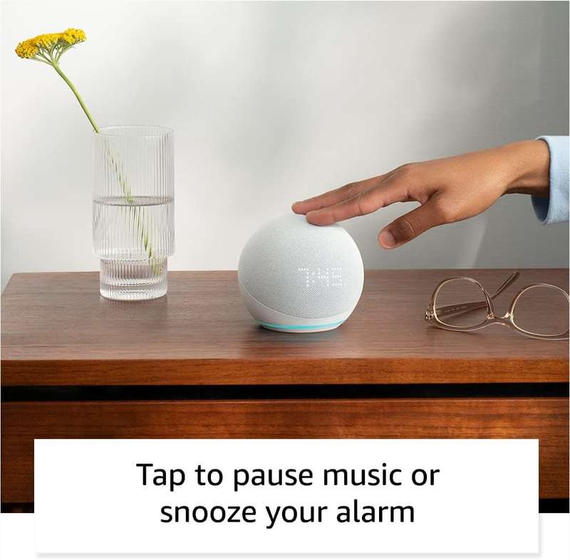 Amazon Echo Dot  (Gen 5) with LED clock display - Smart Home Assistant feat. Alexa