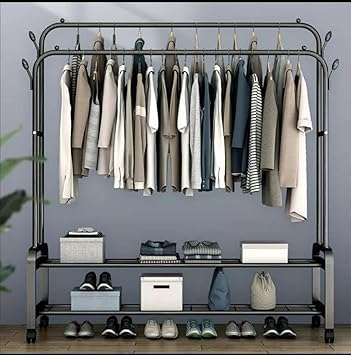 DOUBLE POLE CLOTH RACK