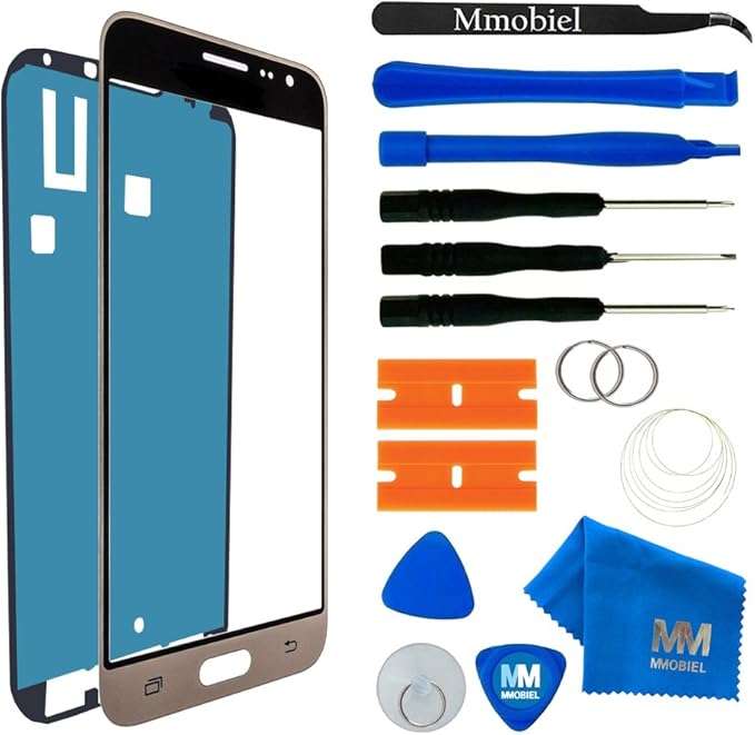 MMOBIEL Front Glass Repair Kit Compatible with Samsung Galaxy J3-5.0 inch 2016 - Lens Screen Replace