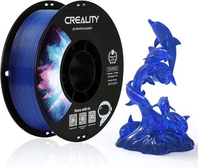 Creality CR-PETG Filament 1.0 kg - Transparent Blue