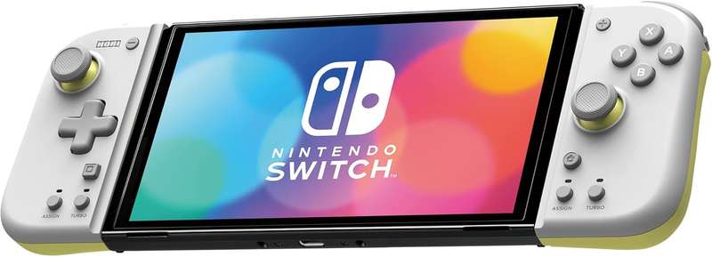 Hori Split Pad Compact (Light Grey/Yellow) - Switch