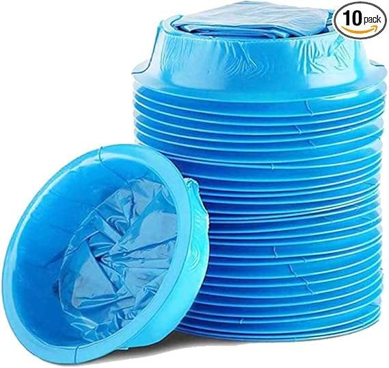 Vomit Bags Disposable Barf Bags 10Pack,1000ml Blue High Density Emesis Bags with Snap,Perfect for Mo