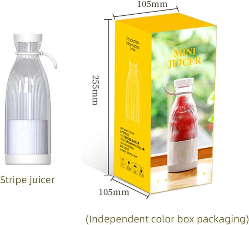500ml portable juicer cup USB rechargeable blender smoothie mixer