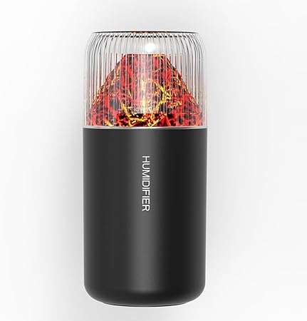 Mini humidificador de volcán, humidificador de escritorio personal USB para automóvil, oficina, dorm