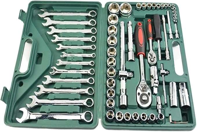 Tool Box Heavy Duty Wrench Multifunctional Combination Box Auto Kit 61 Pcs Car Repair Tool Ratchet