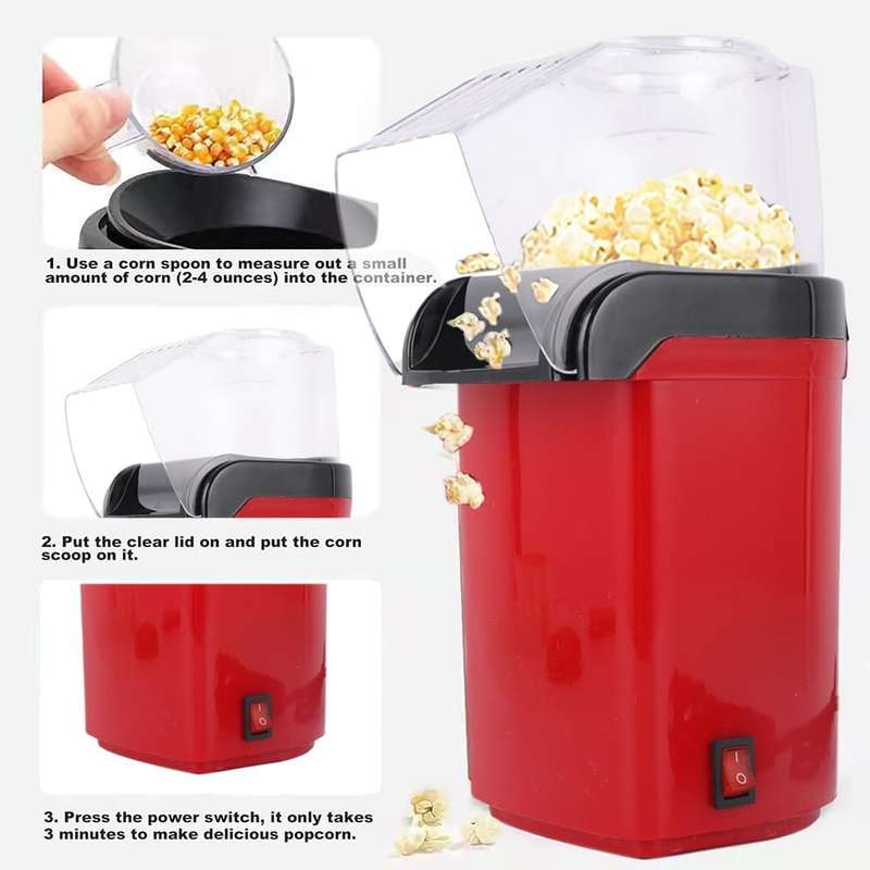 Electric Hot Air Popcorn Maker